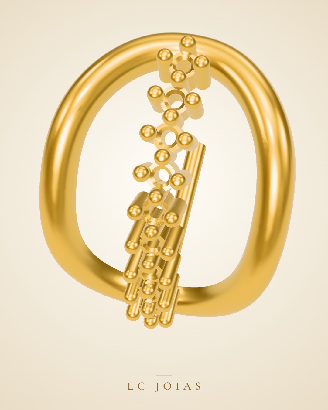 Anel 7751 an b em ouro