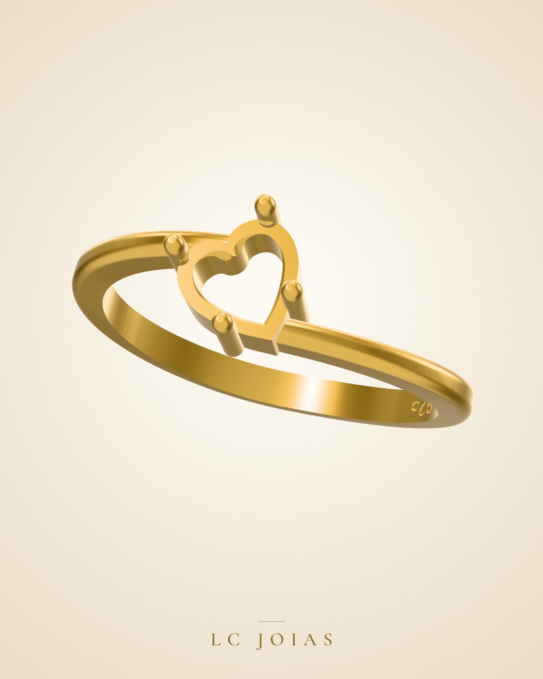 Anel ag 2217 an 18 em ouro