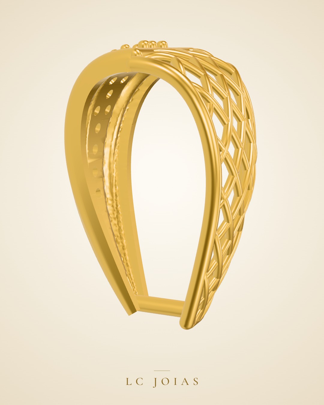 Brinco 8217 contra argola em ouro