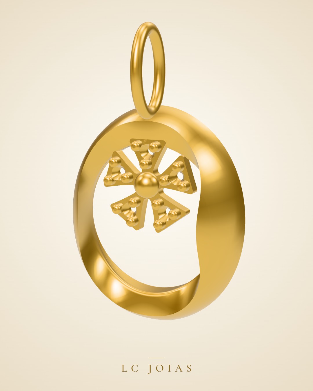 Pingente 6897 pg em ouro