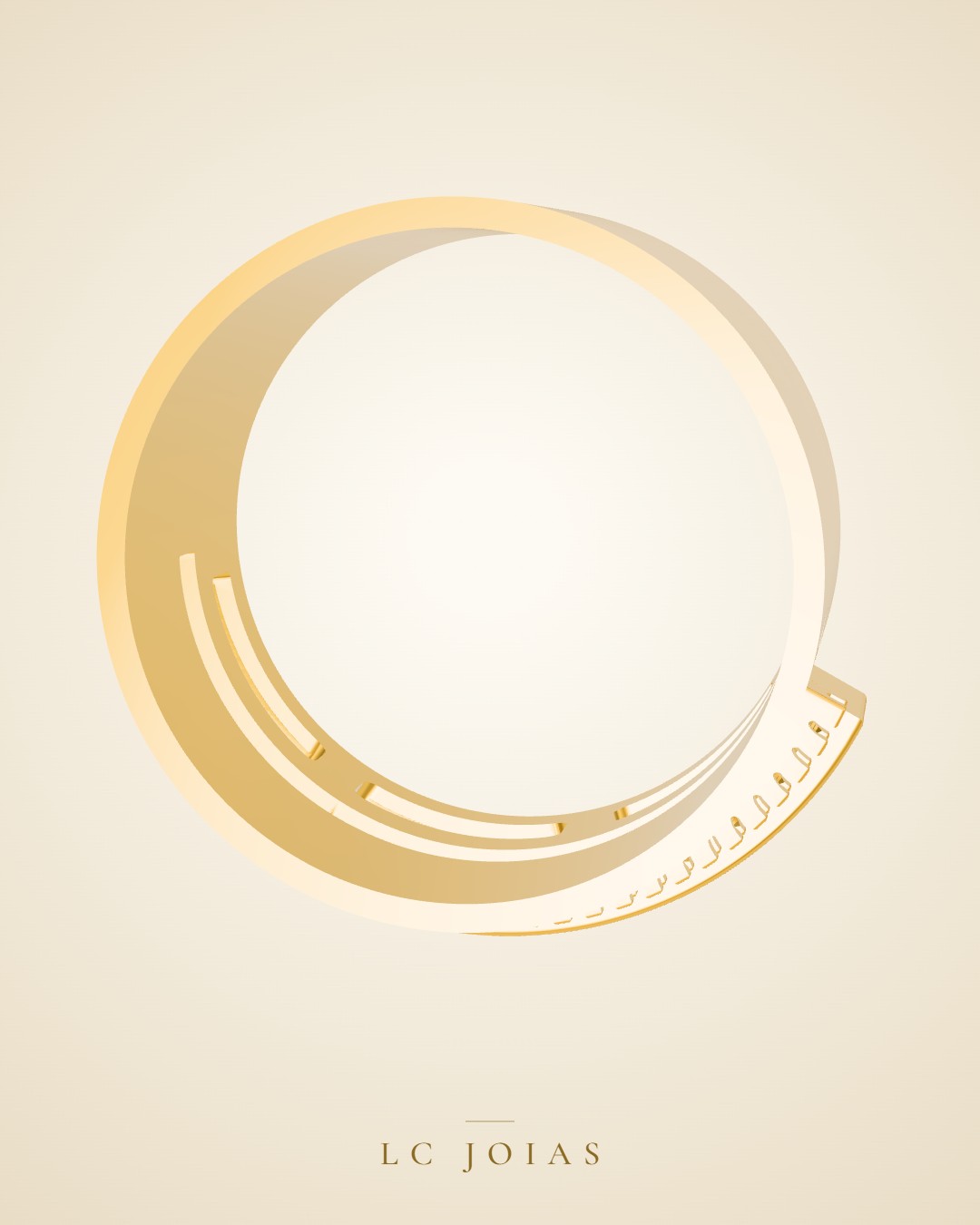 Anel 7235 an odonto em ouro