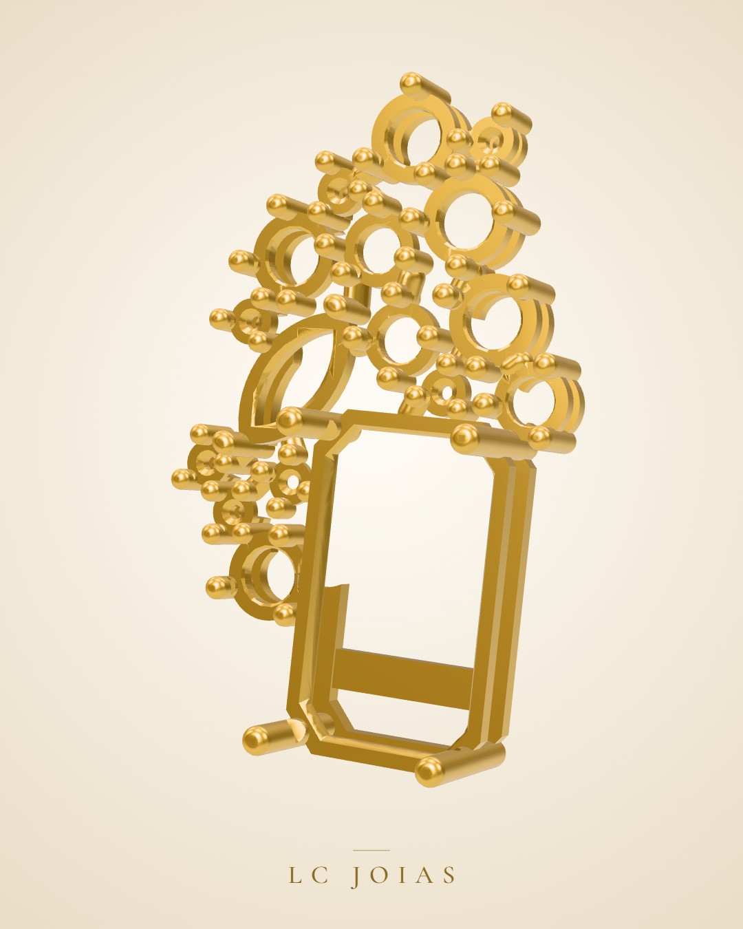 Brinco 8020 br espelhar em ouro