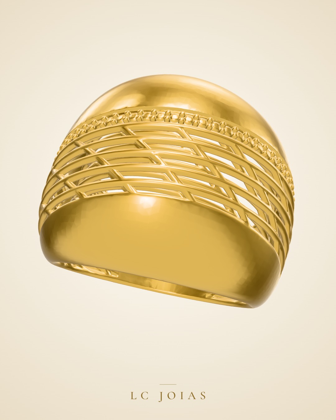 Anel 8357 an pk s em ouro