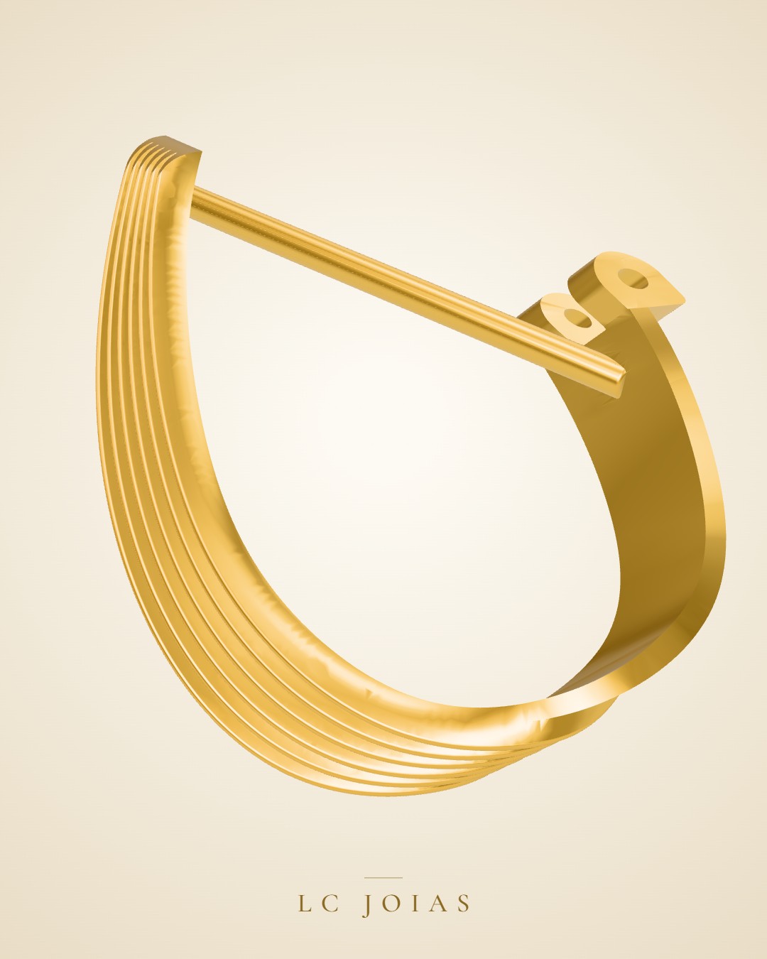 Brinco 7637 br b espelhar em ouro