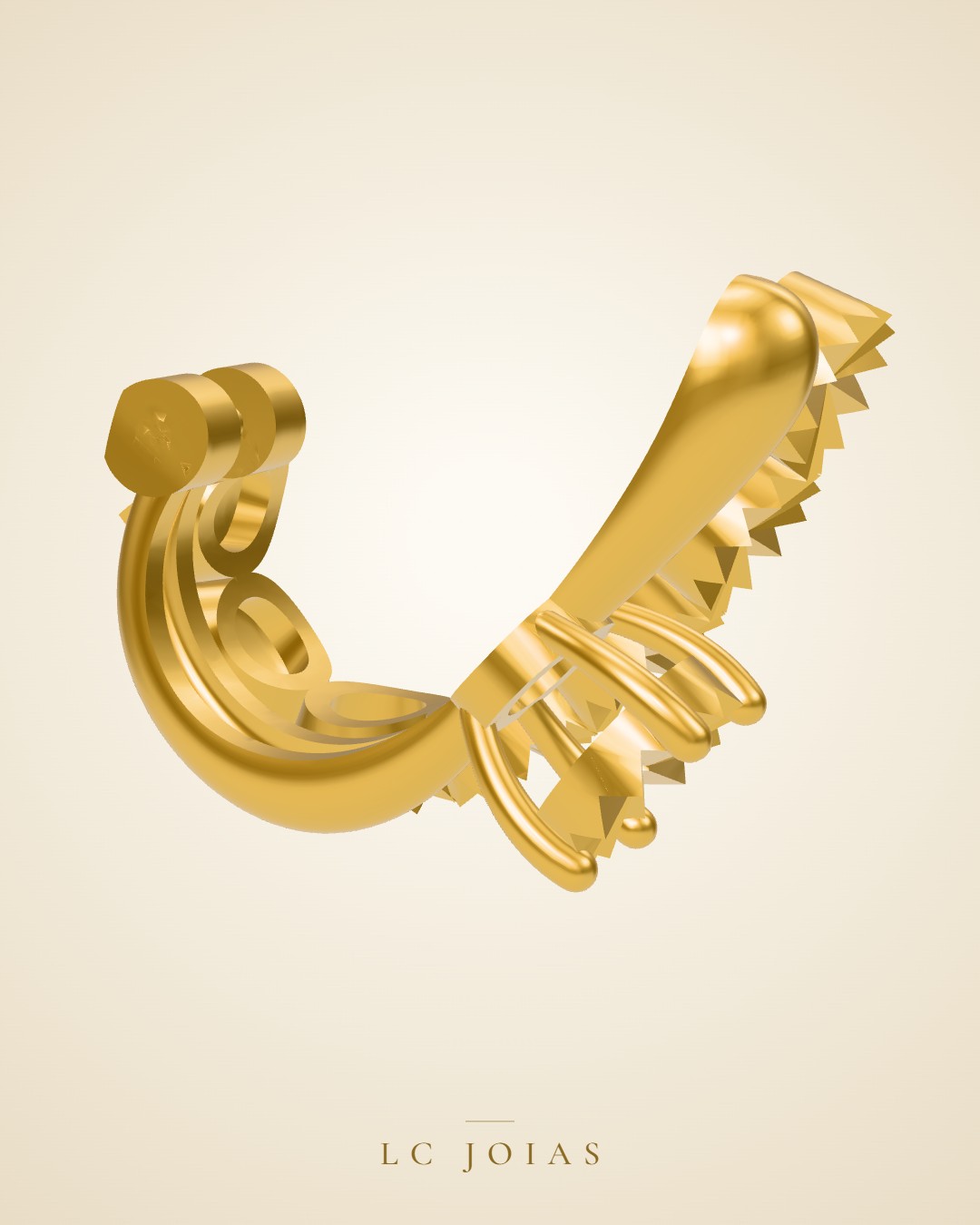 Brinco mirrored copy of 6249 br em ouro
