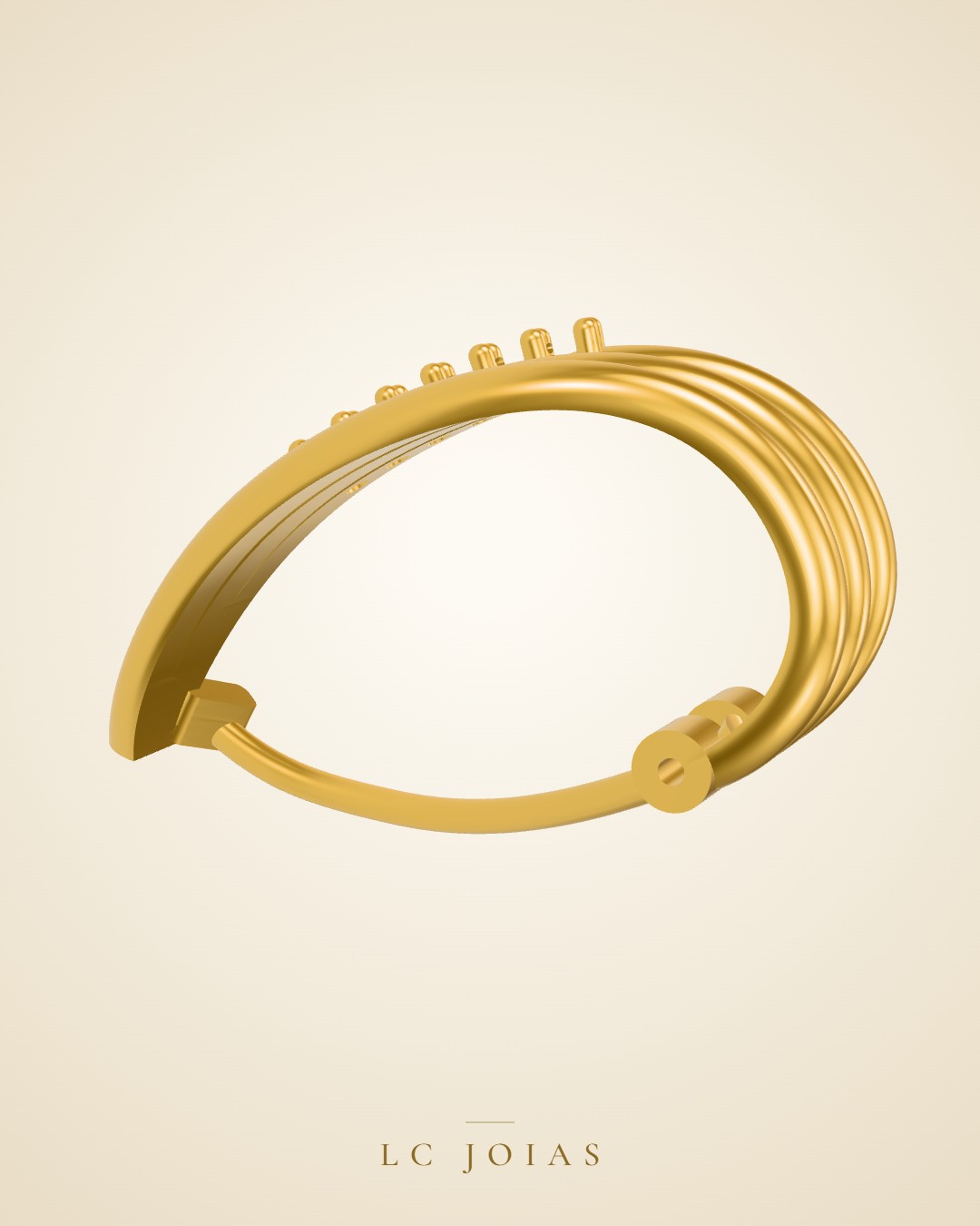 Brinco 8329 br a espelhar em ouro