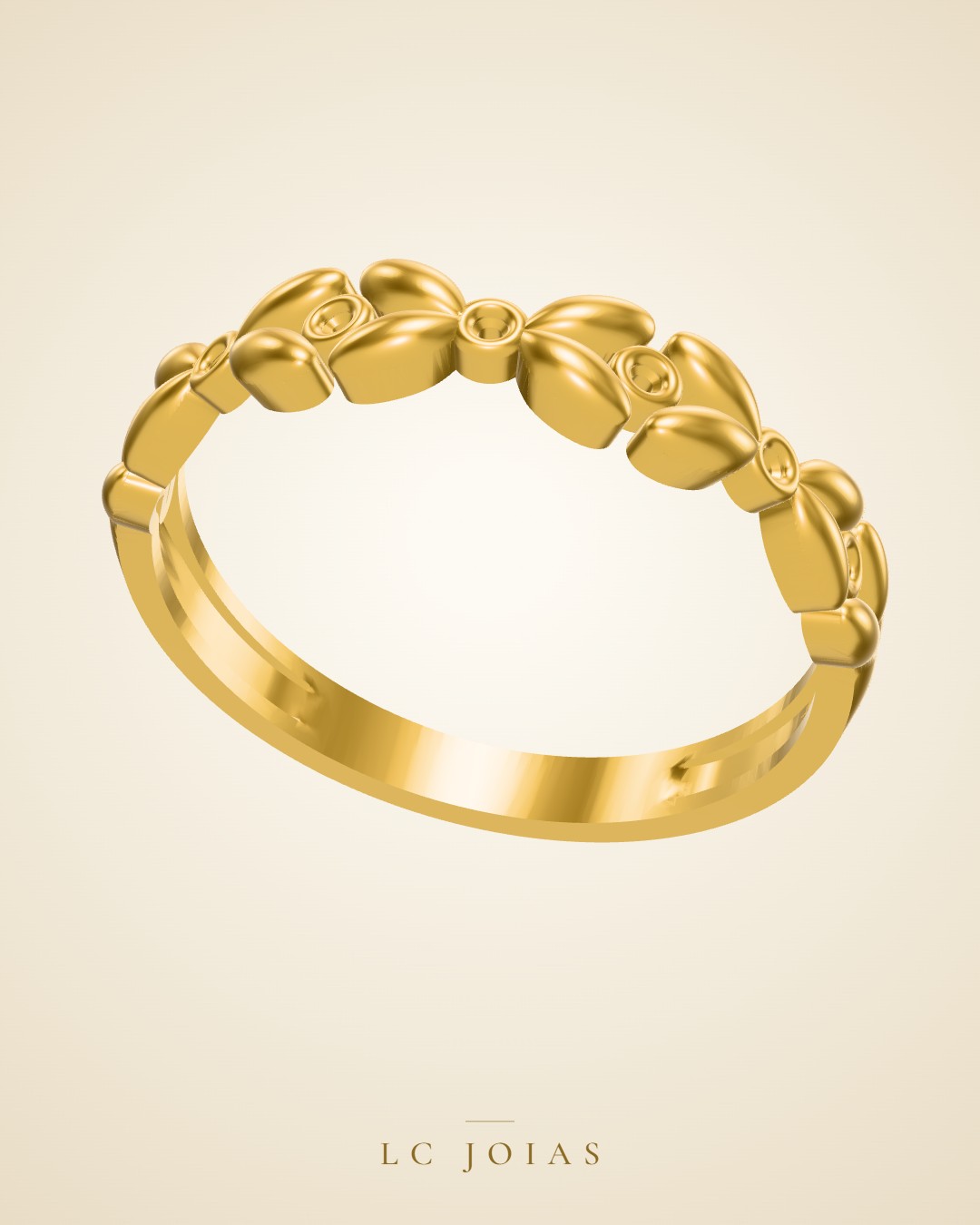 Anel 6405 an em ouro