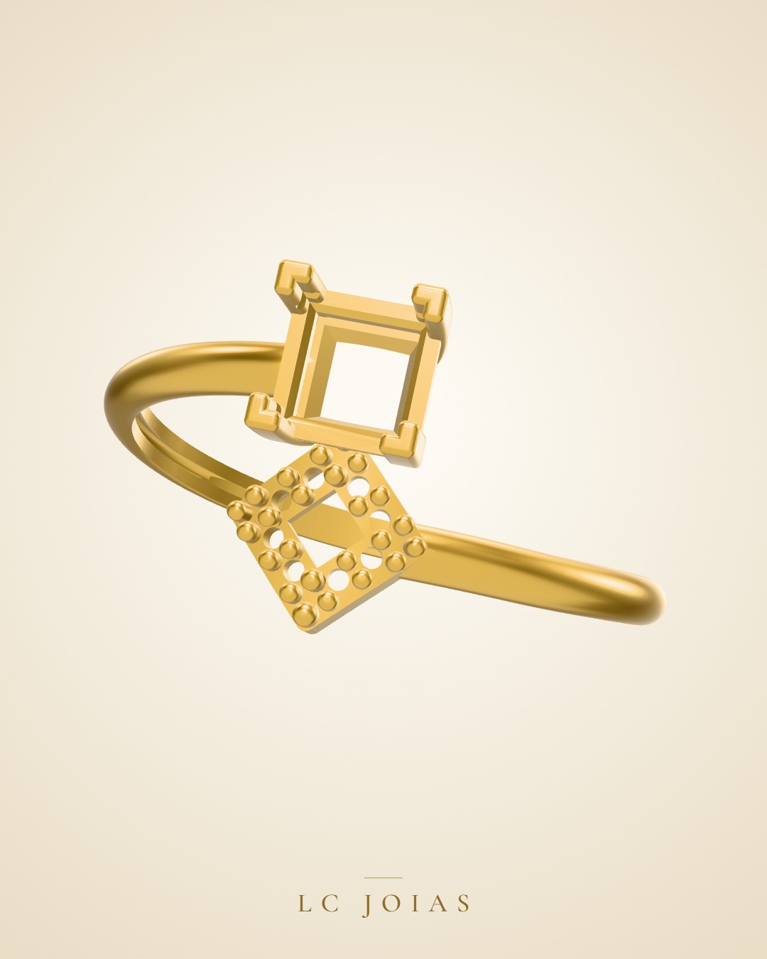 Anel 1191 z an em ouro