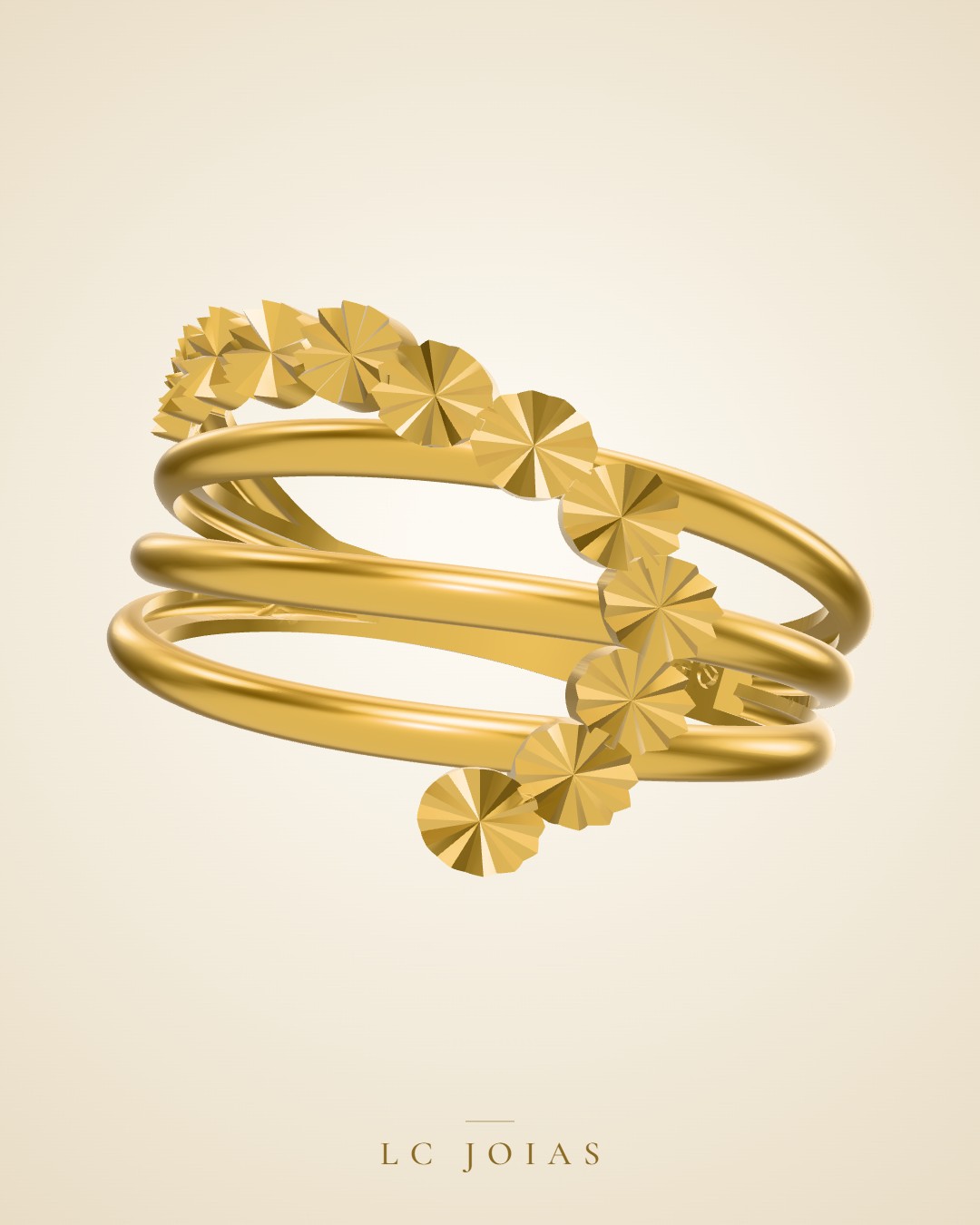 Anel 986 an zir em ouro
