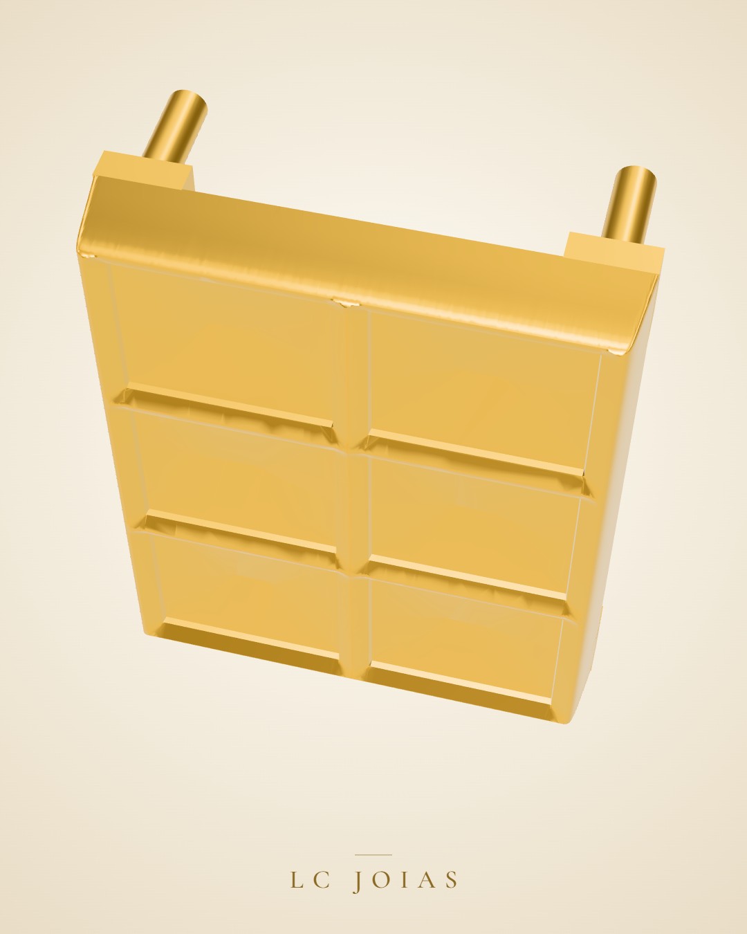 Anel 3818 aplik anel masc em ouro
