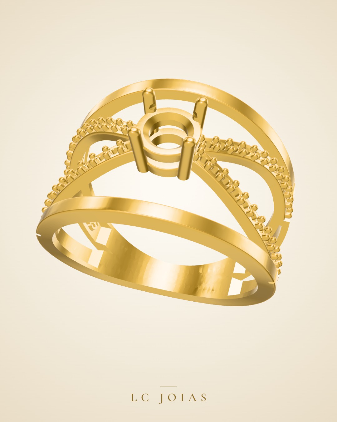 Anel ag 2323 an em ouro