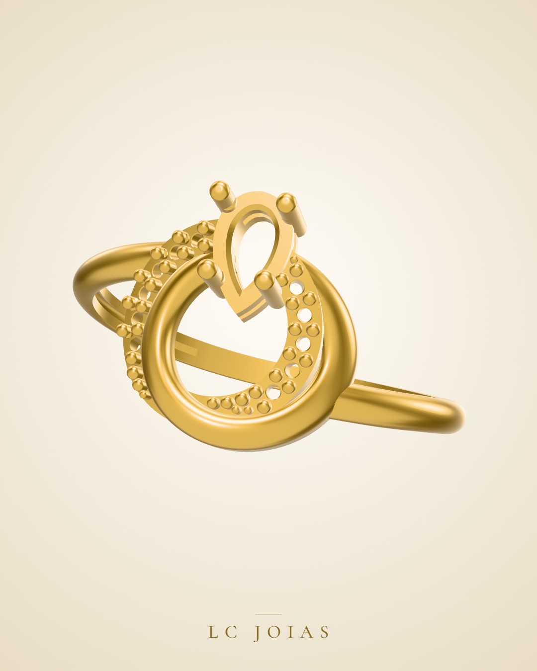 Anel 1204 z an em ouro