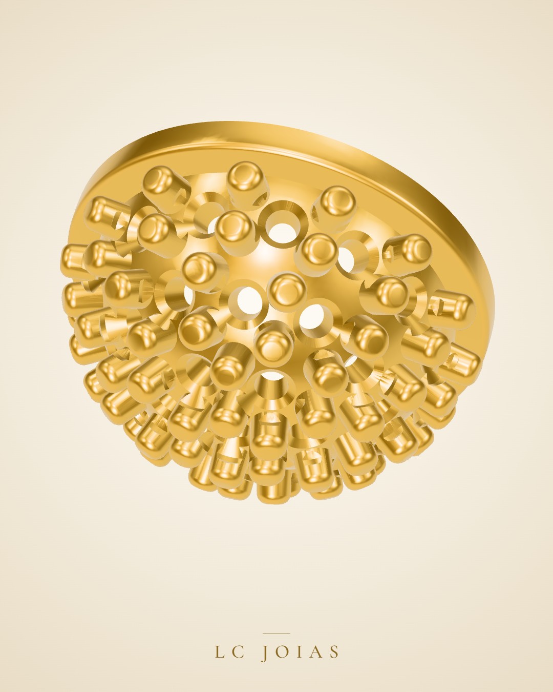 Anel 8015 an aplique em ouro