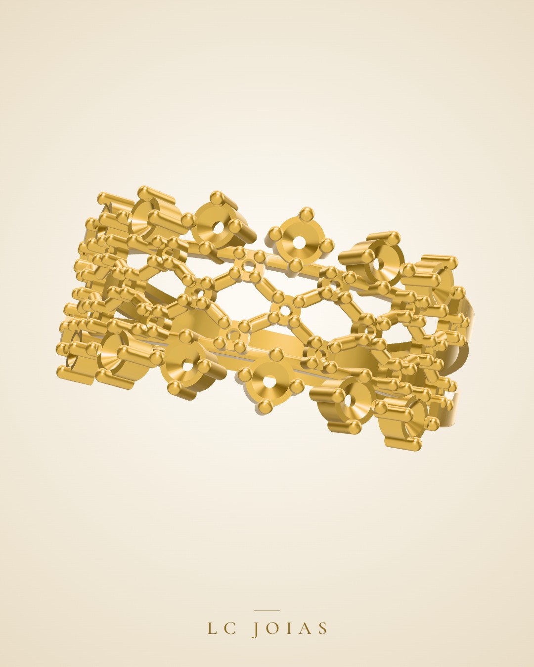 Anel 1174 z an em ouro