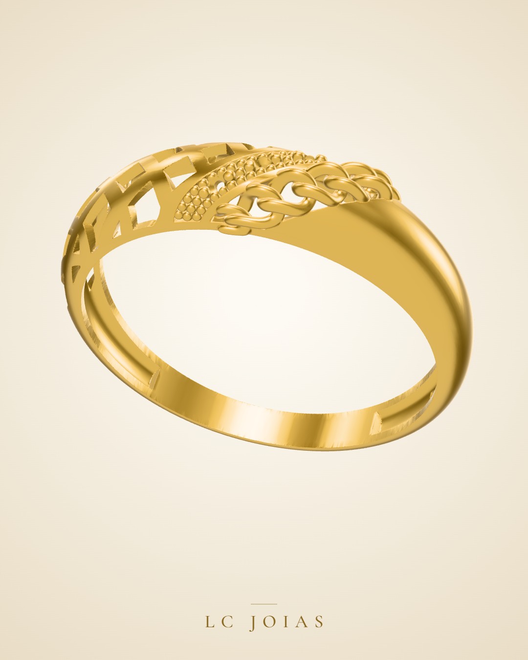 Anel 7046 anel em ouro