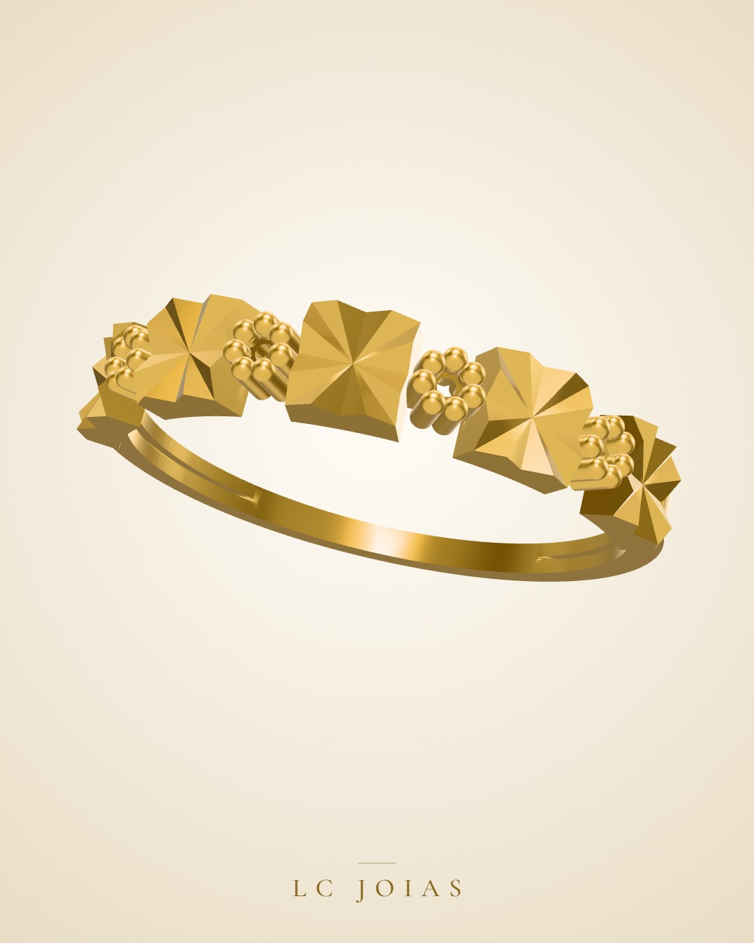 Anel 6514 an em ouro