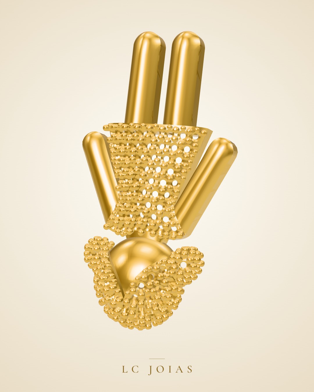 Pingente 1355 z pg em ouro