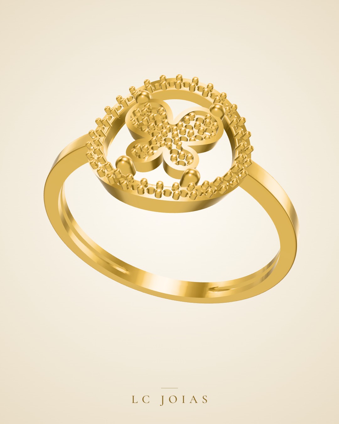 Anel 614 an em ouro