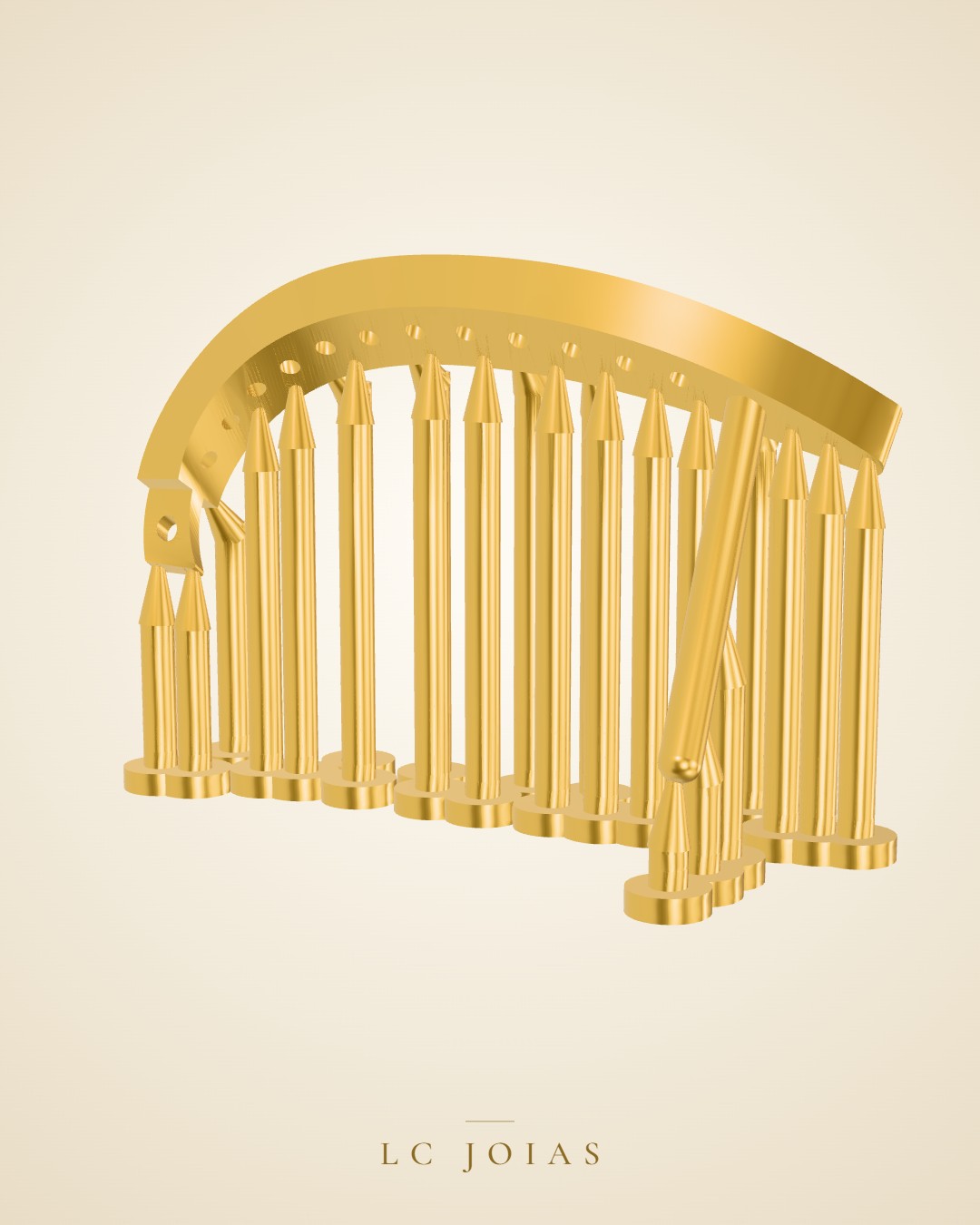 Brinco mirrored copy of 7263 br 01 em ouro