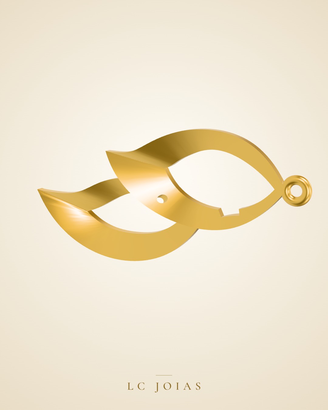 Brinco 6217br baixo em ouro