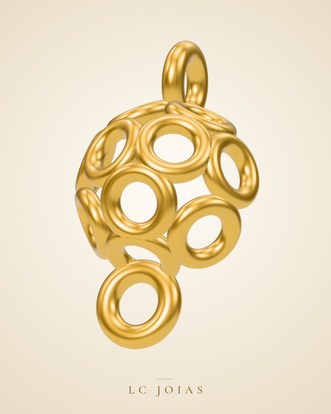Pulseira bolinha 5 a pul em ouro