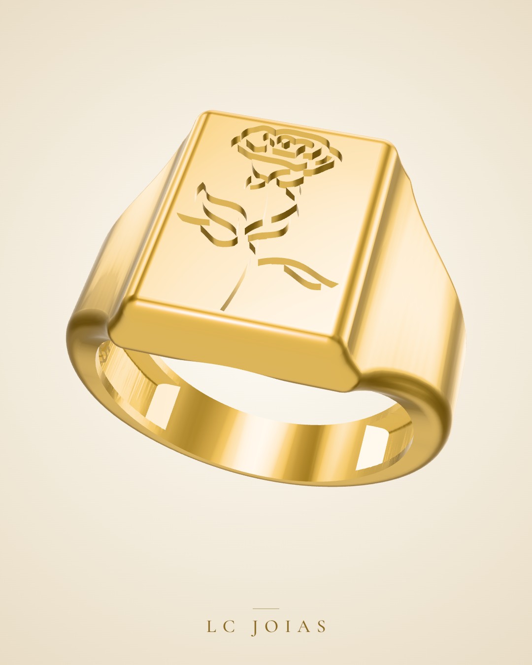 Anel ag 2369 an em ouro