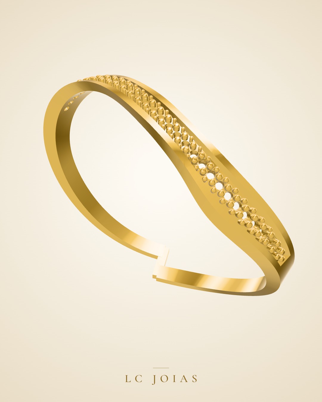 Anel anel 3535 applik em ouro