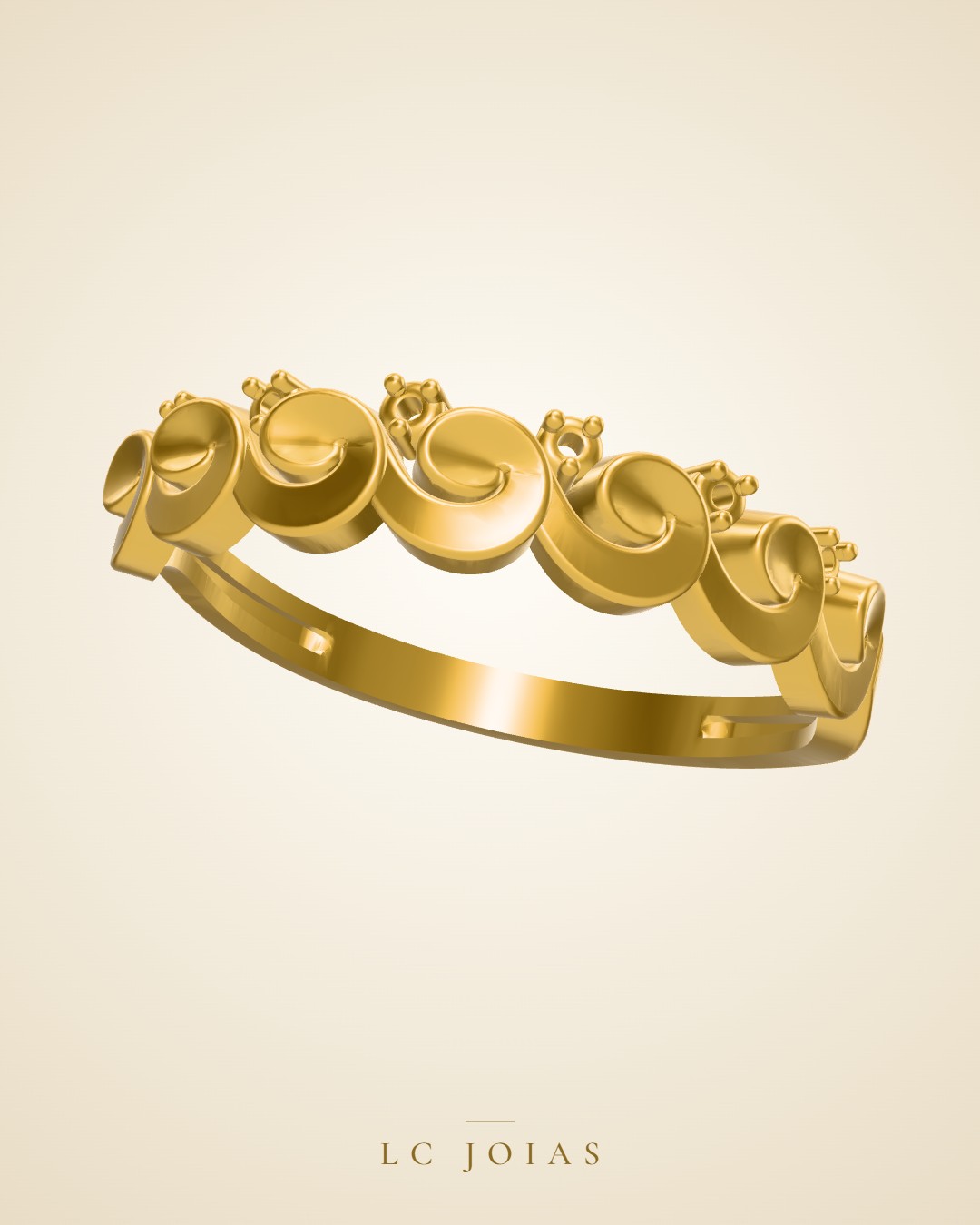 Anel 6424 an em ouro