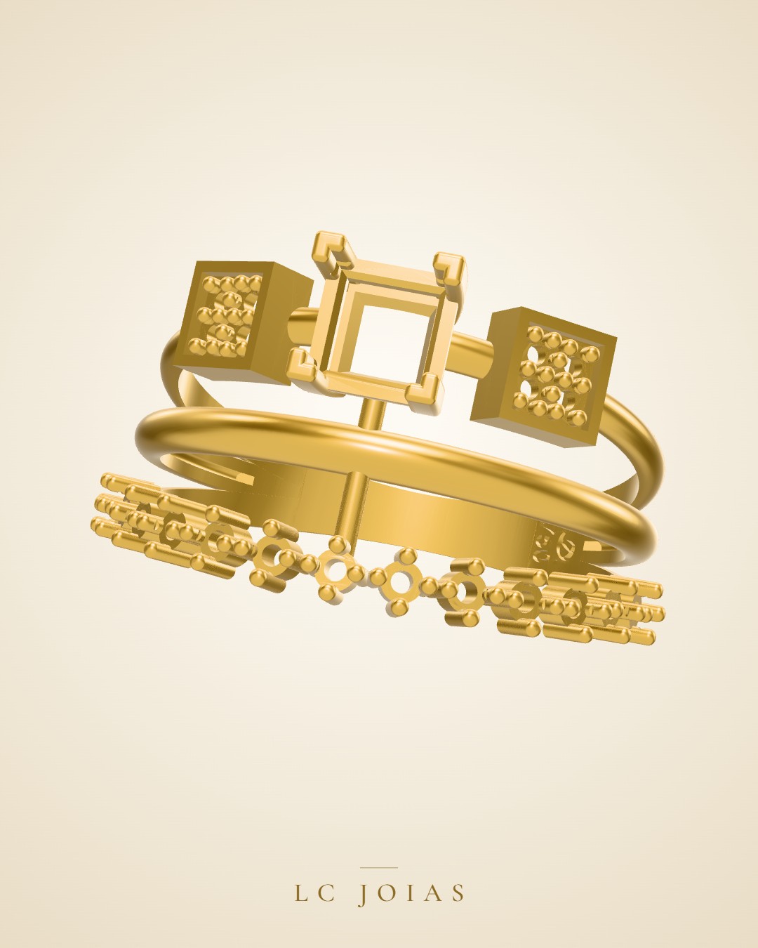 Anel 1173 z an conserto em ouro