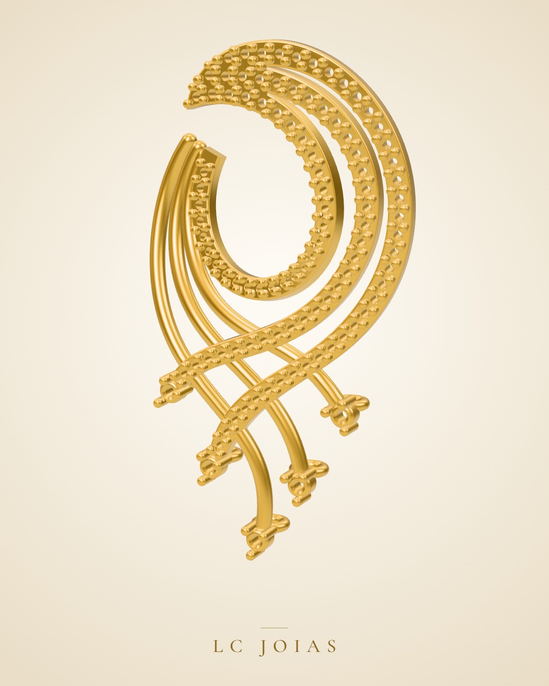 Brinco 7253br em ouro