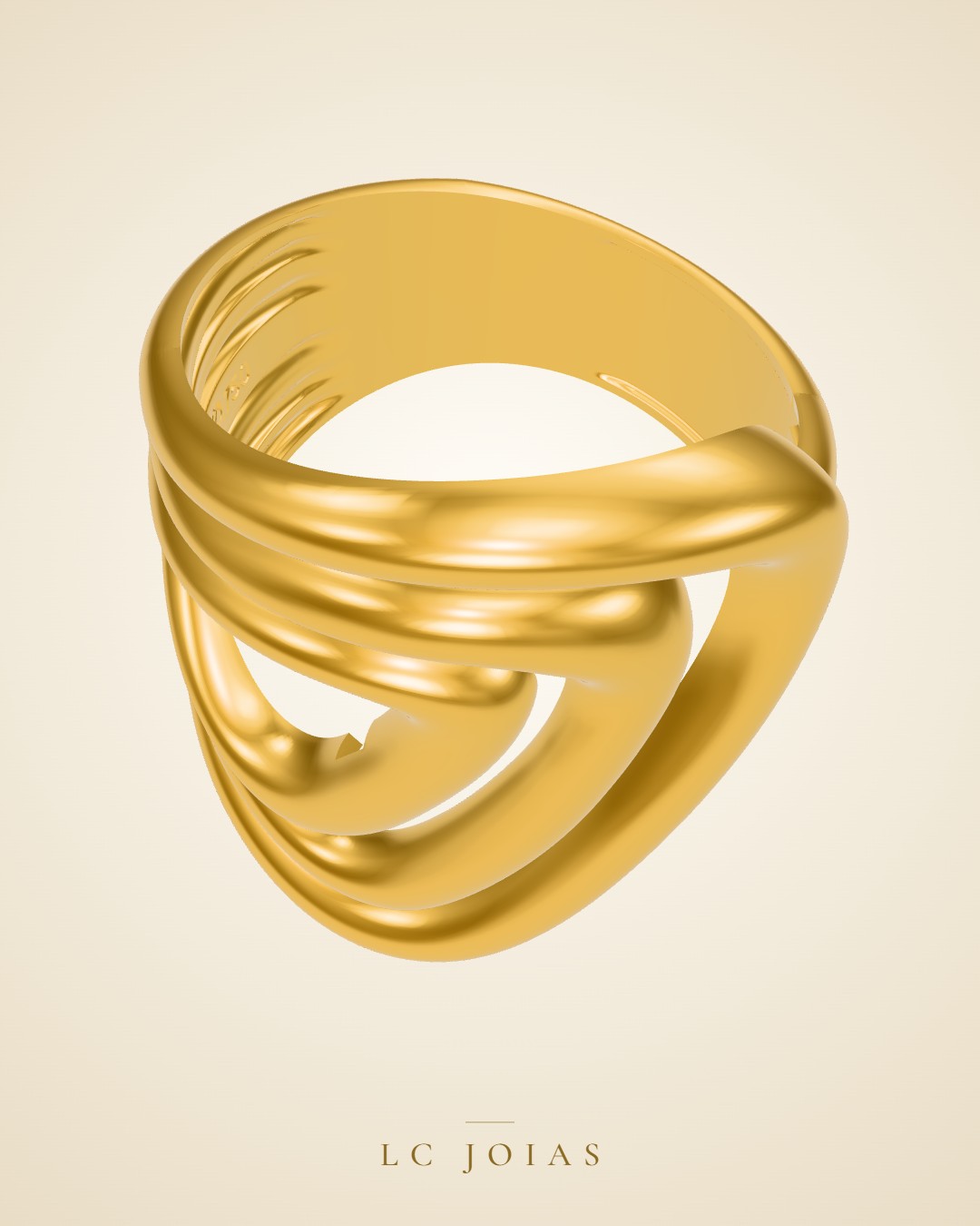 Anel 6212an em ouro