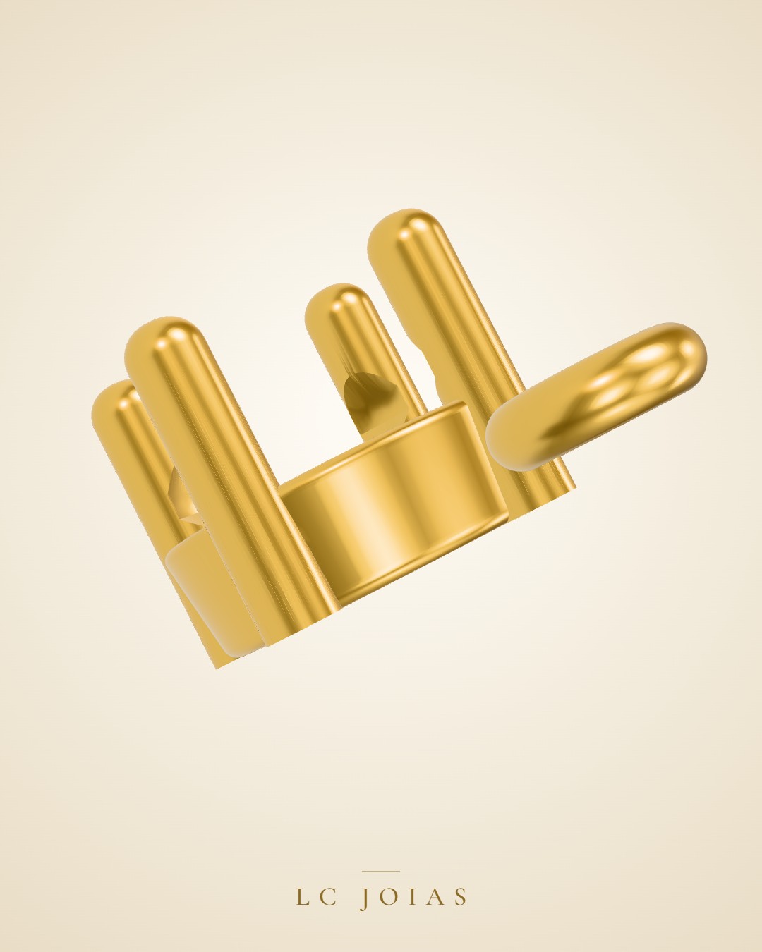 Pingente 608 pg aplique em ouro