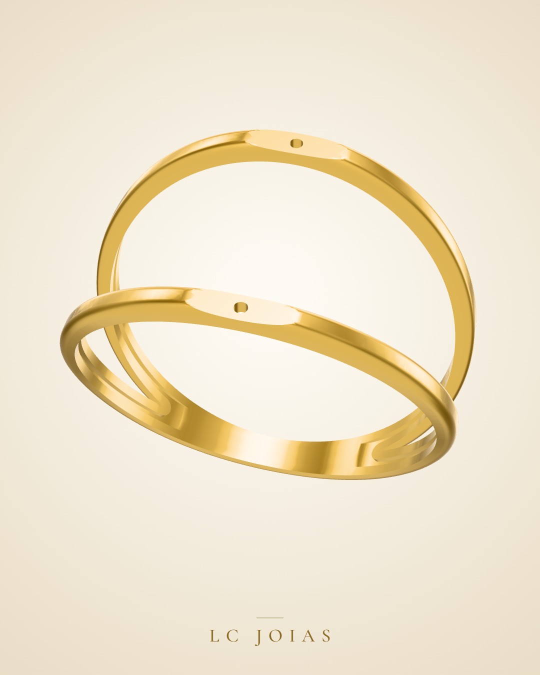Anel 6872 aro do anel em ouro