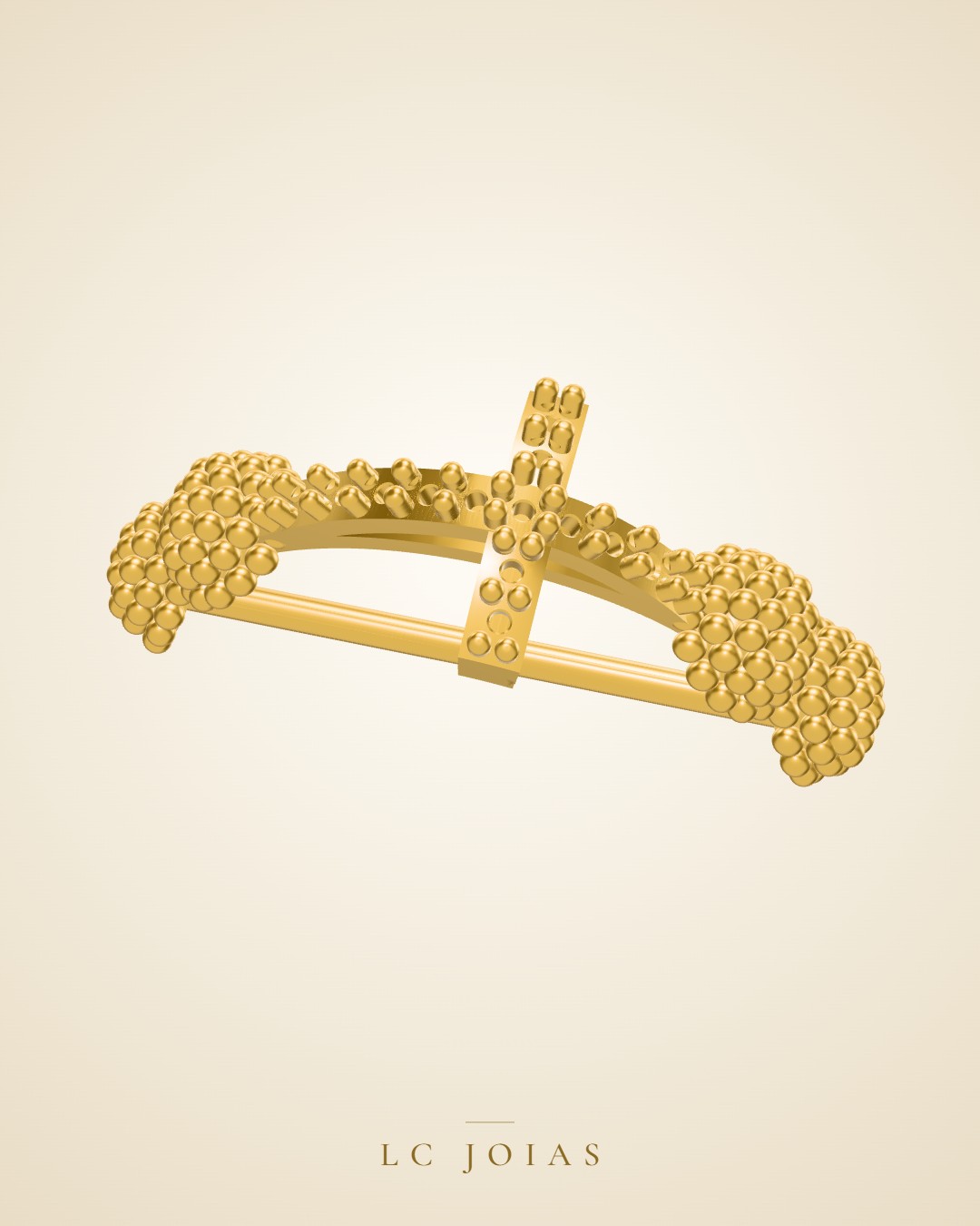 Anel 8338 an a em ouro