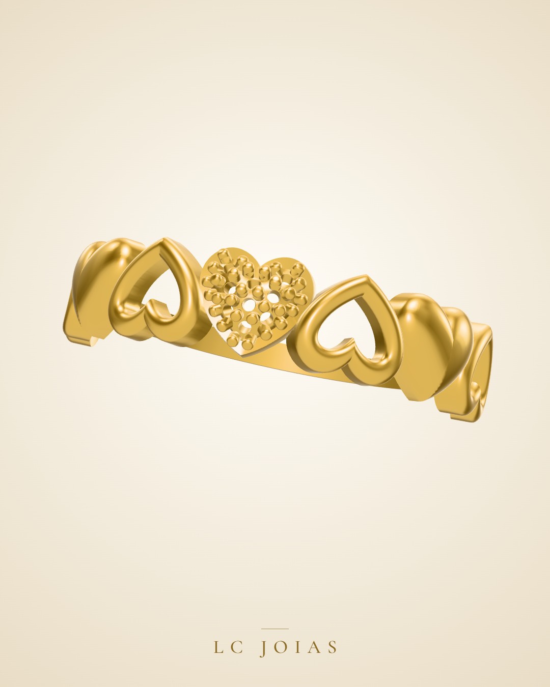 Anel 698an em ouro