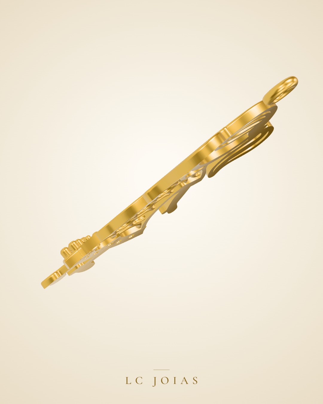 Pingente 8308 pg p em ouro
