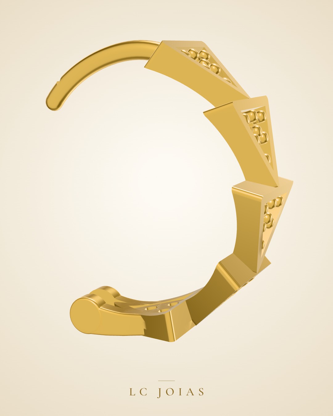 Brinco 0233br em ouro