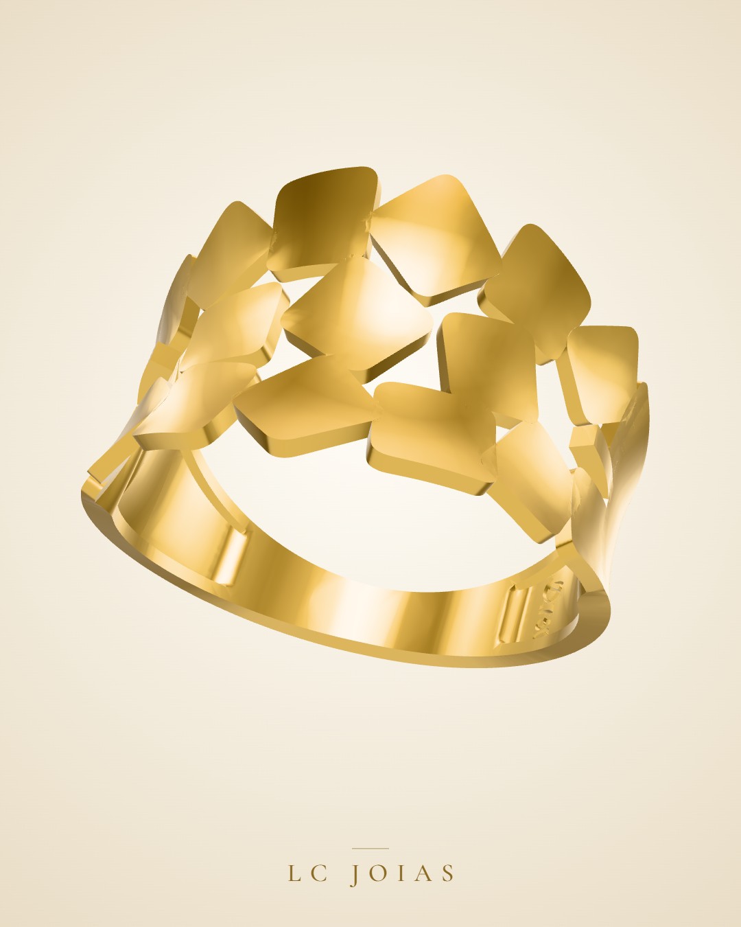 Anel 6454 an em ouro