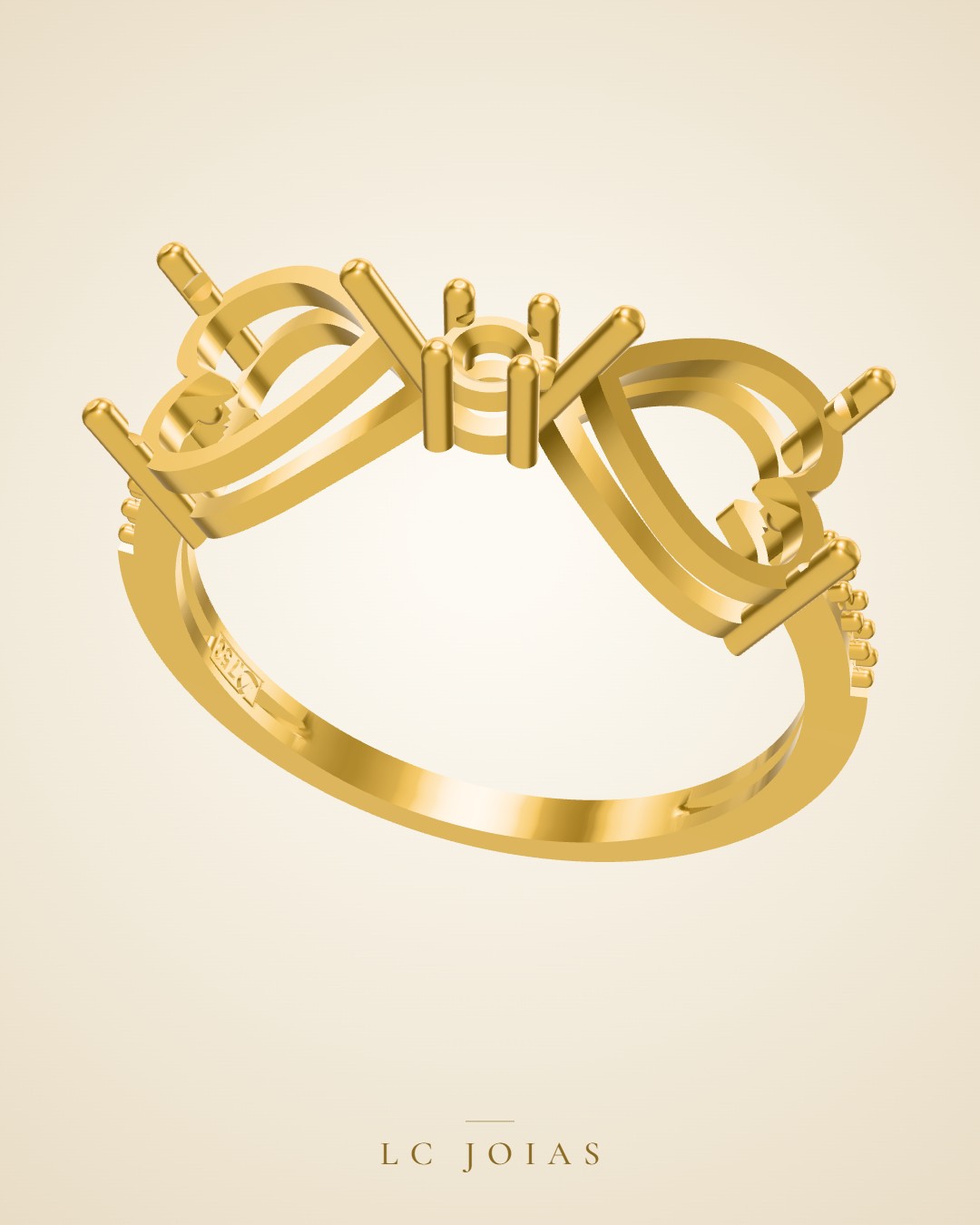 Anel 1478 z an em ouro