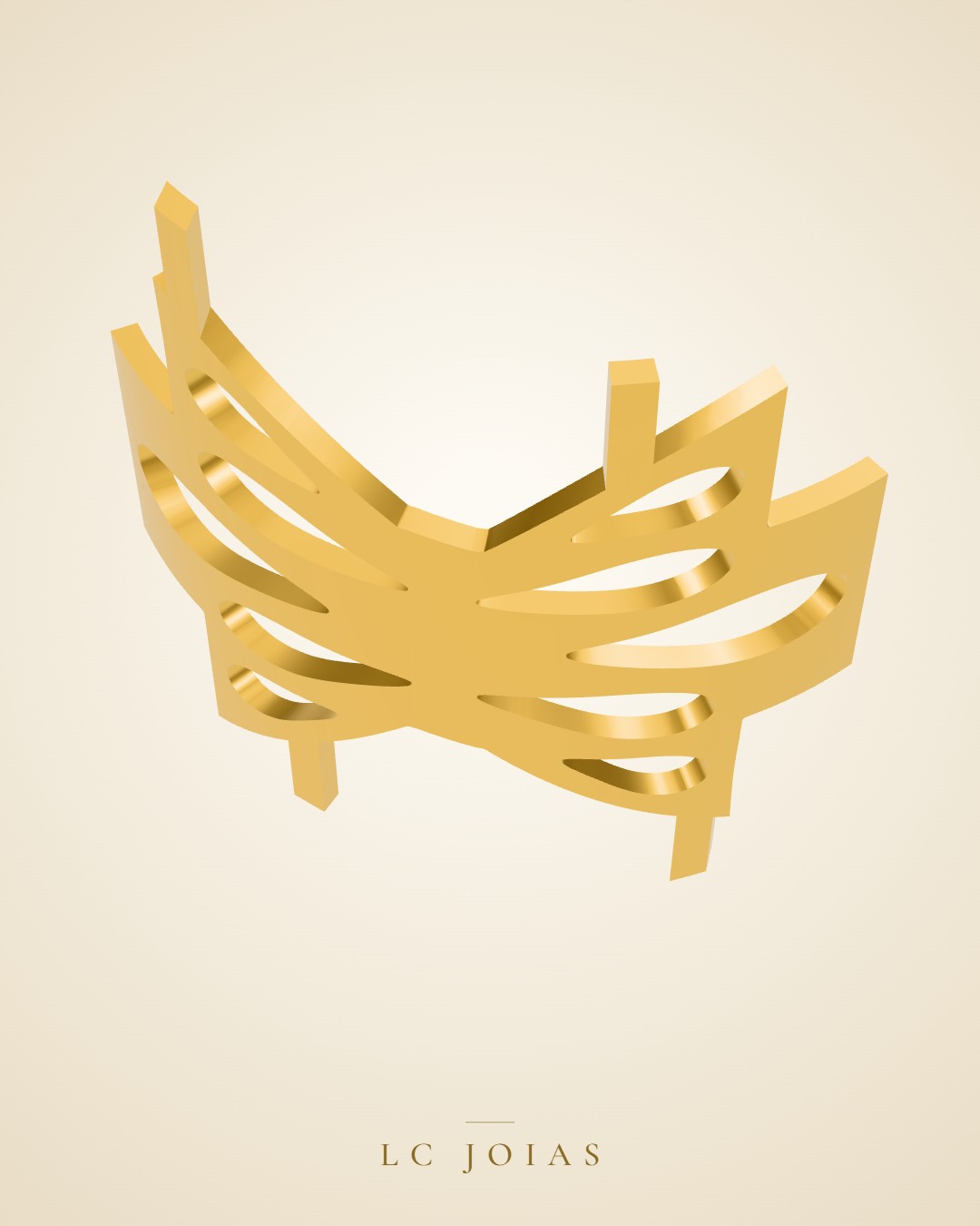Anel 8053 an forrp em ouro