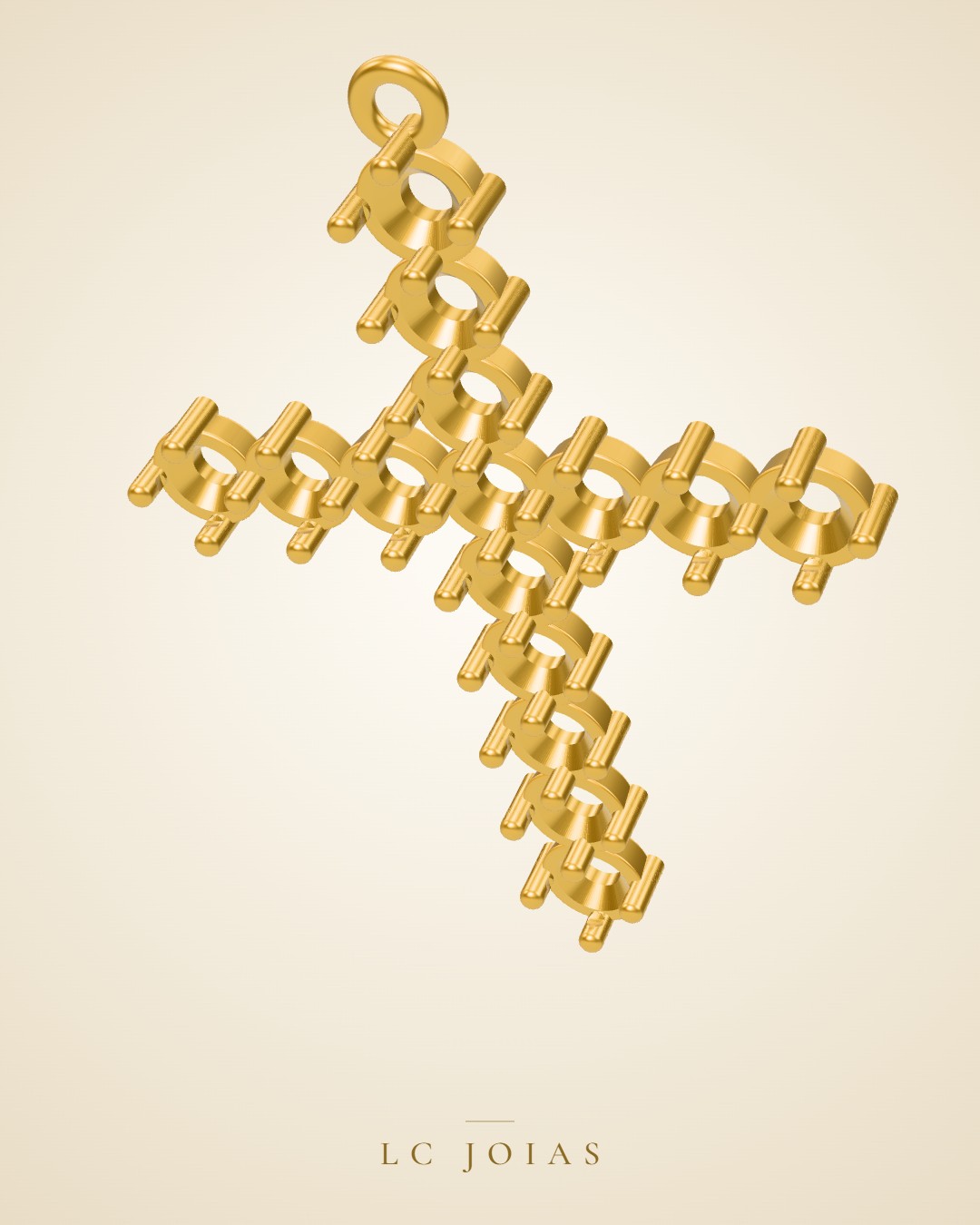 Pingente 6903 pg médio em ouro