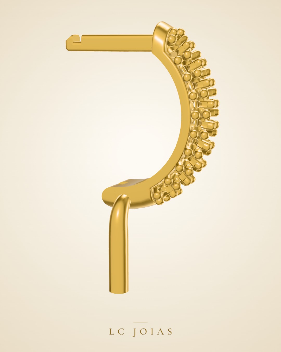 Brinco d 0128 br 12mm em ouro