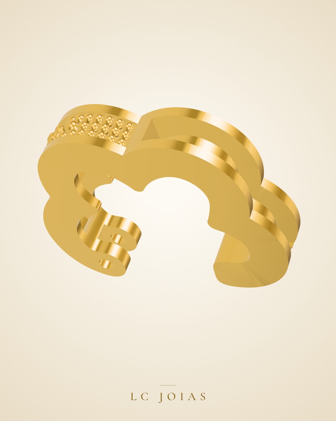 Brinco mirrored copy of 7093 br p em ouro