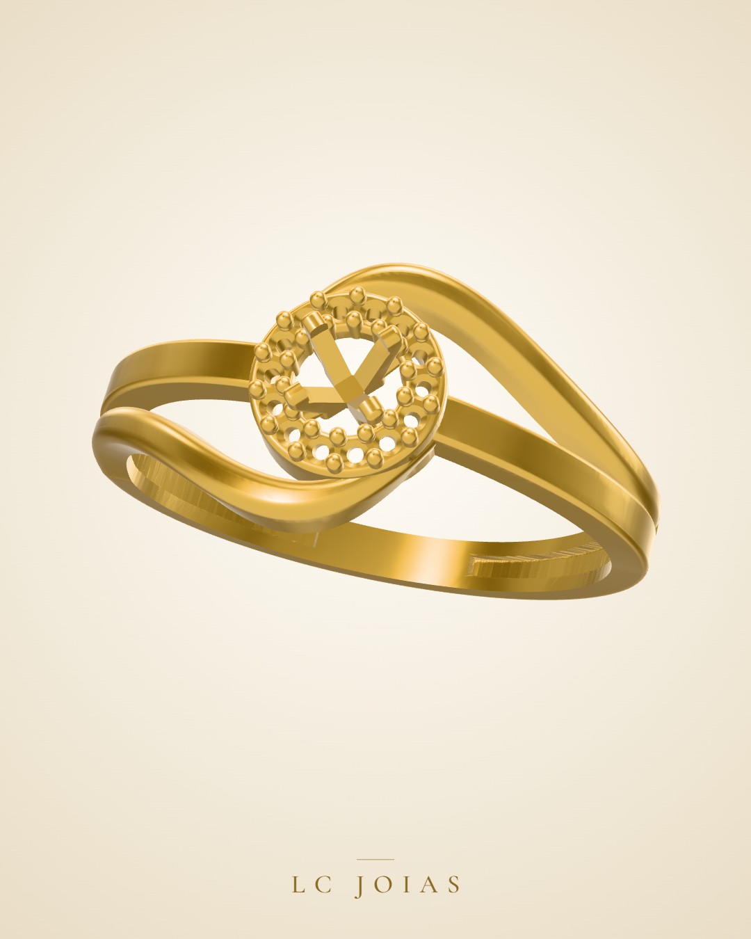 Anel ag 2359 an em ouro