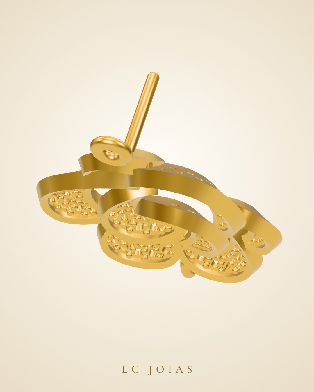 Brinco 6220br meio em ouro