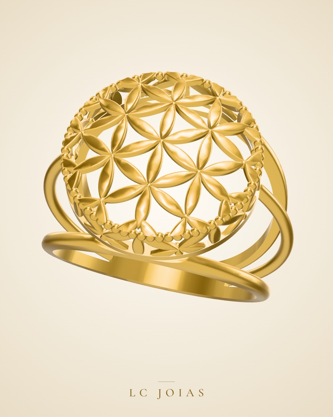 Anel 1748 an m em ouro