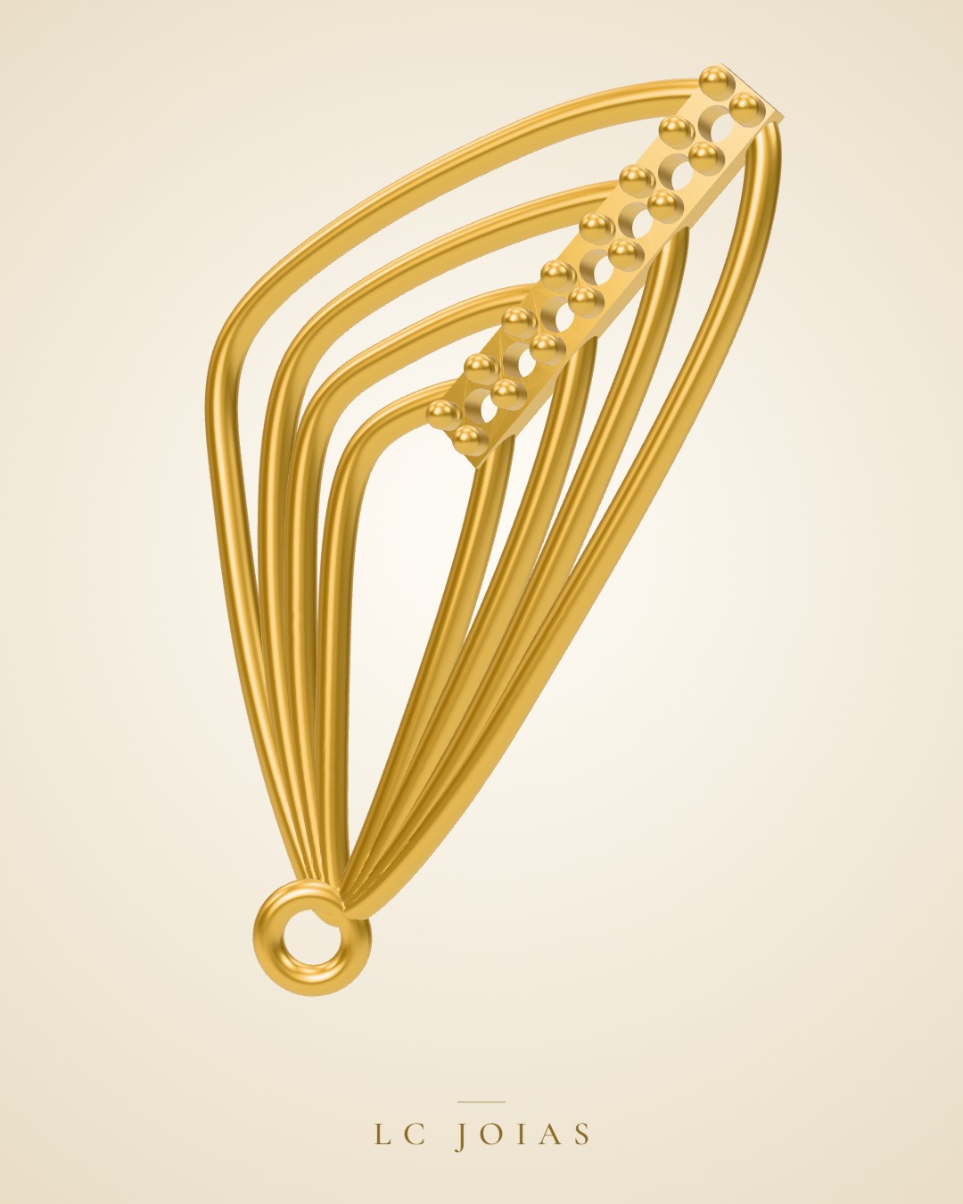 Brinco 8078 br b espelhar em ouro