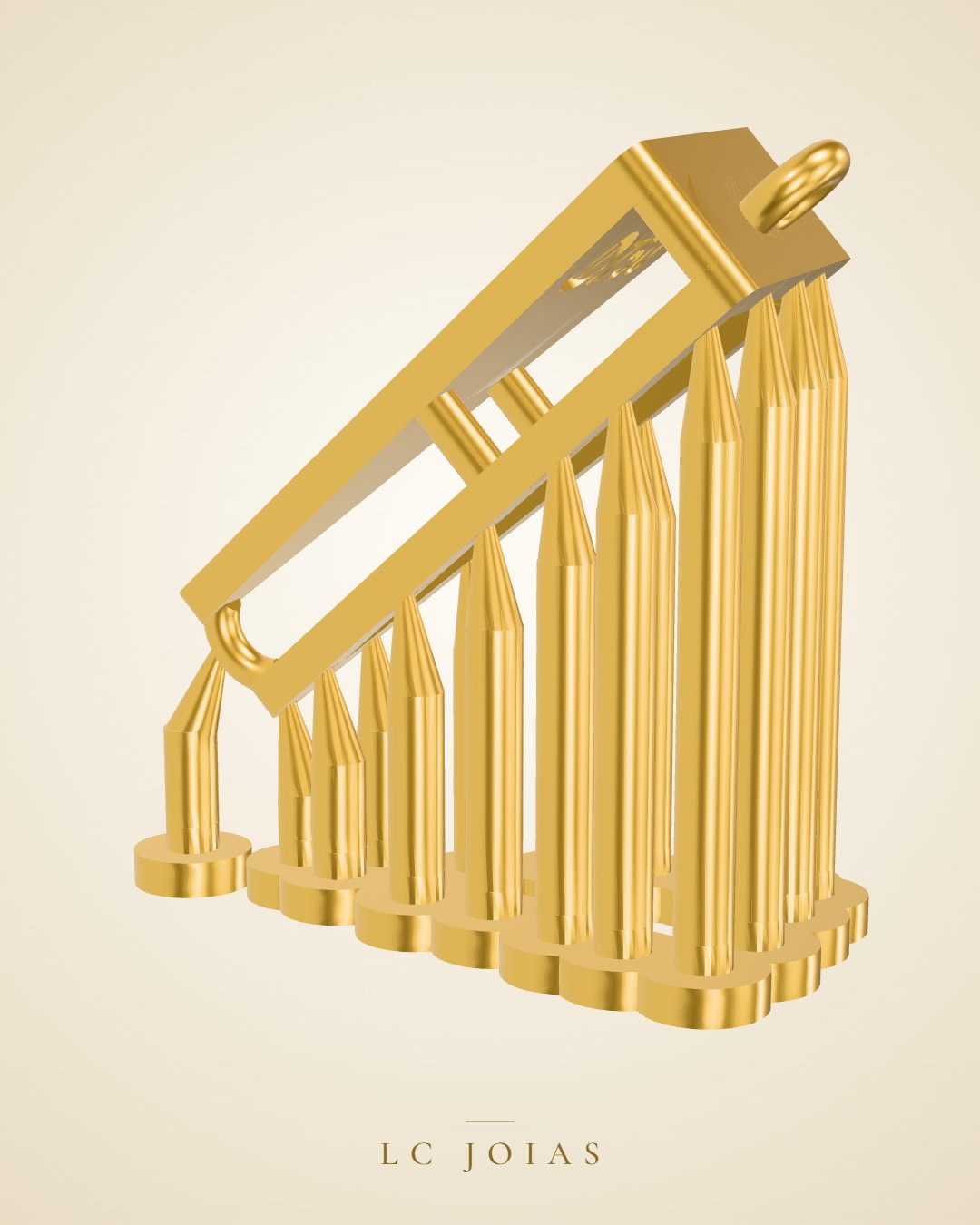 Brinco 7365 br 01 em ouro