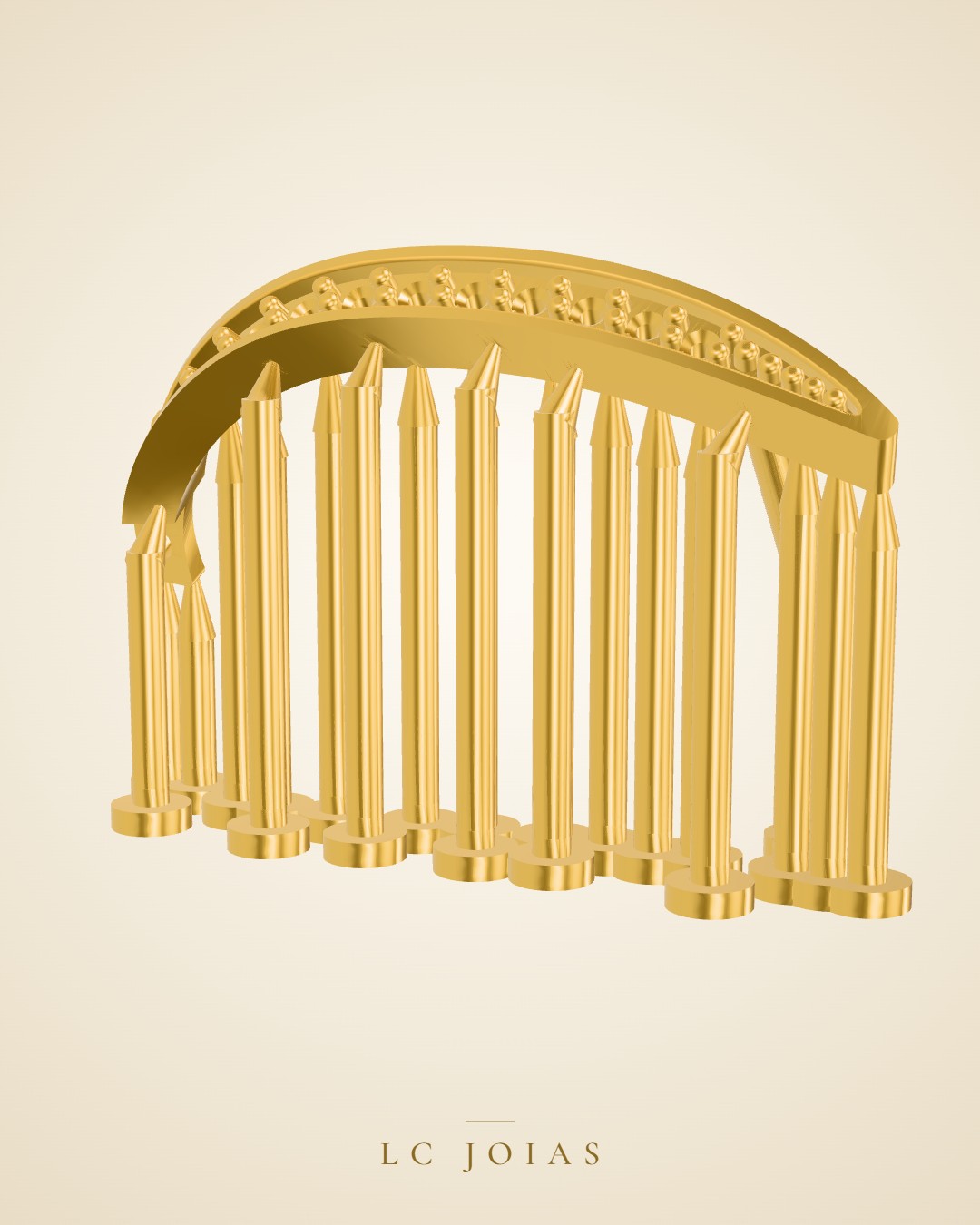 Brinco 7263 br 01 em ouro