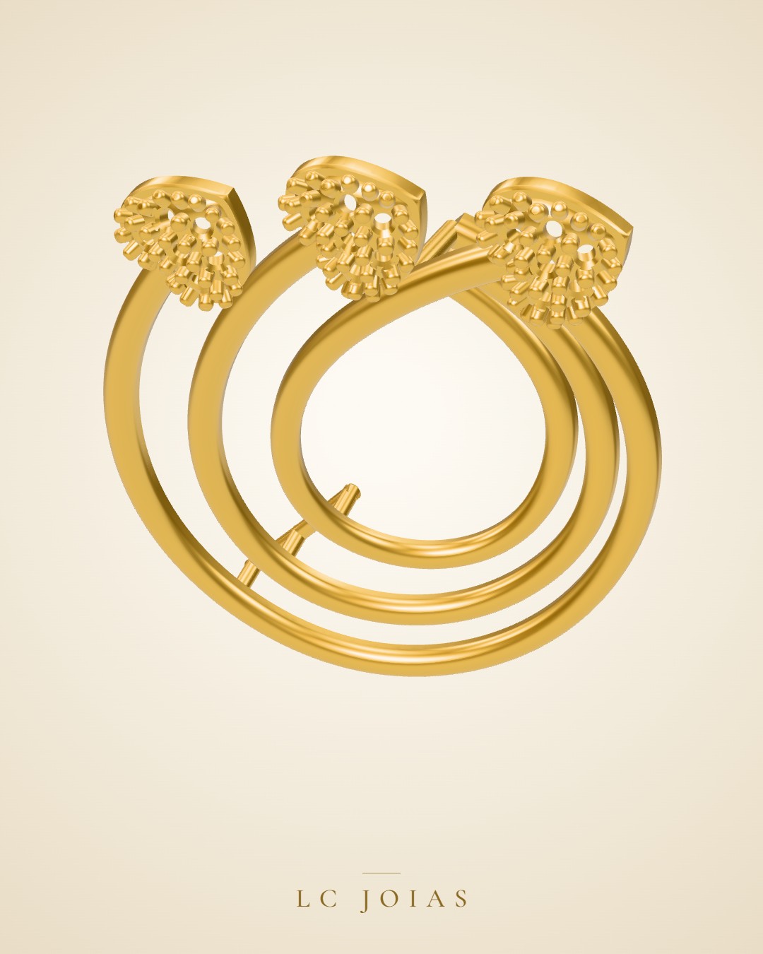 Brinco 7472 br em ouro